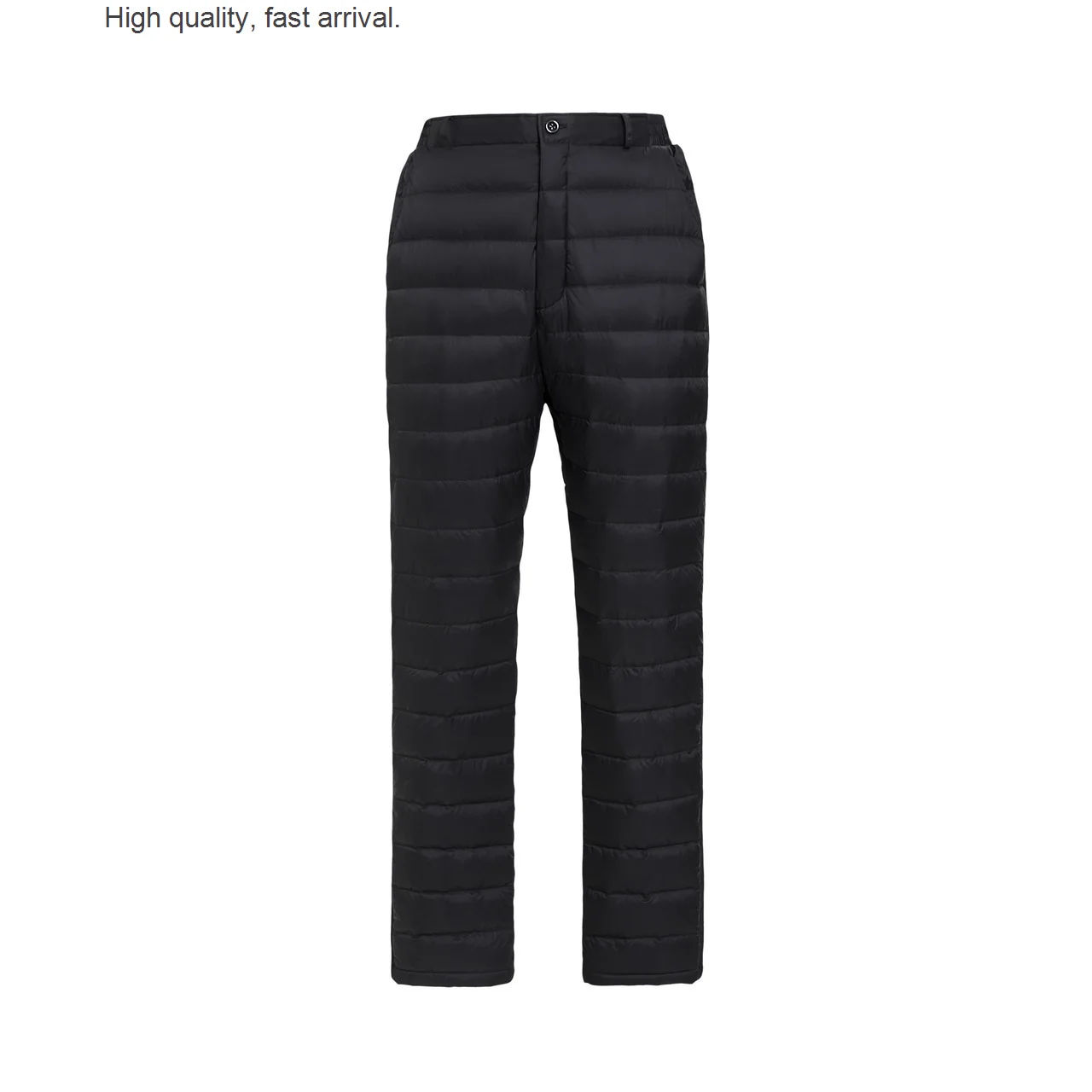 Wadded Trousers down Men's Outer Wear Middle-Aged and Elderly Large Size High Waist Warm Thickened Inner Wear off-Season
