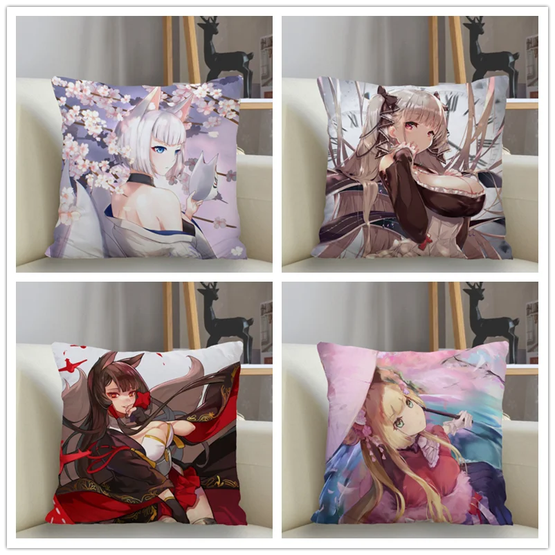

Musife New Custom Azur Lane Pillowcase Sofa Decorative Cushion Cover Pillowcase Home Decor Drop Shipping Wholesale