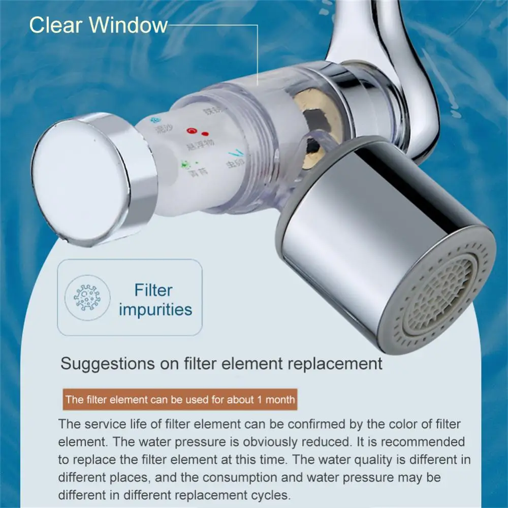 

Rotation Faucet Aerator Extender Robotic Arm Faucets Bubbler Nozzle Faucet Extender Anti Splash Tap Splash Filter Rotary Faucet