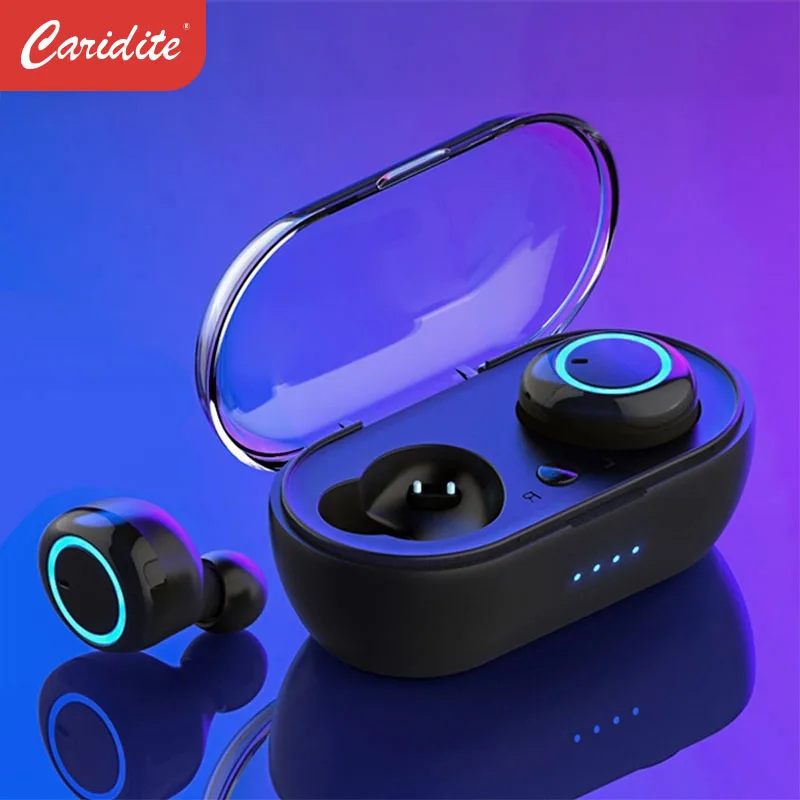 

Sports Outdoor Wireless Headset 5.0 With Charging Compartment Touch Headset Long Standby In-ear Waterproof Button Touch Binaural