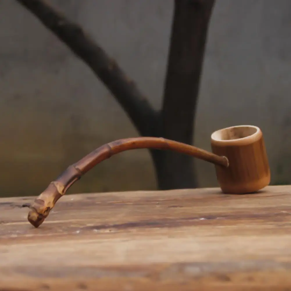 

Hot！Water Ladle Natural Creative Special Long-handled Bailer Carbonized Water Bamboo Spoon for Home