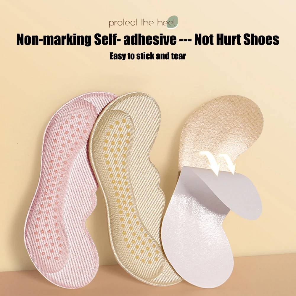 Silicone Heel Pads for Shoes Women High Heels Liner Grips Inserts Feet Heel Pain Relief Cushion Pads Shoe Back Stickers Antiwear