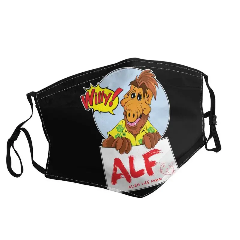 

Alf Non-Disposable Mouth Face Mask Unisex Adult Sci Fi TV Anti Haze Dust Mask Protection Cover Respirator Muffle