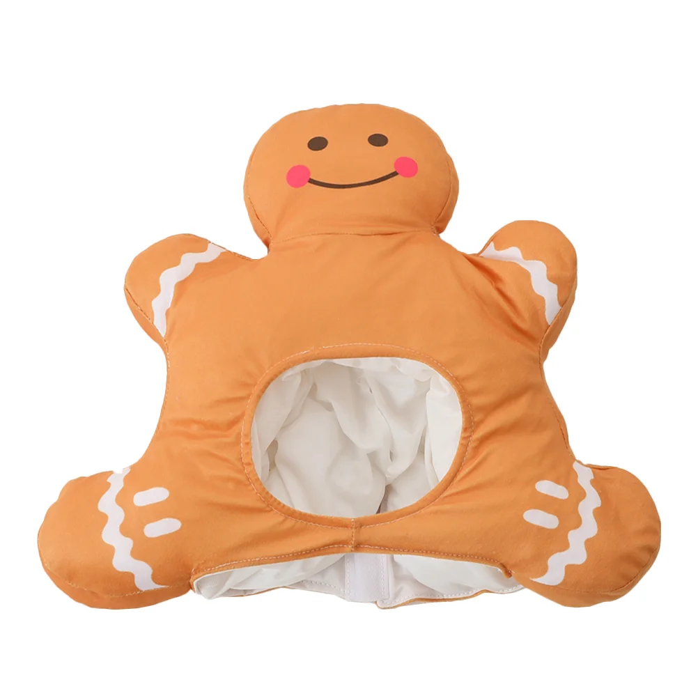 

Gingerbread Man Hat Creative Photo Props Costume Accessory Party Supplies Christmas Hats Kids Plush Gingerman Headdress
