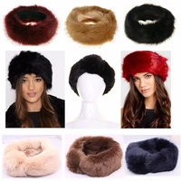 womens faux fox fur hat elegant headgear fluff cap soft warm female casual unisex beanies europe headdress autumn winter
