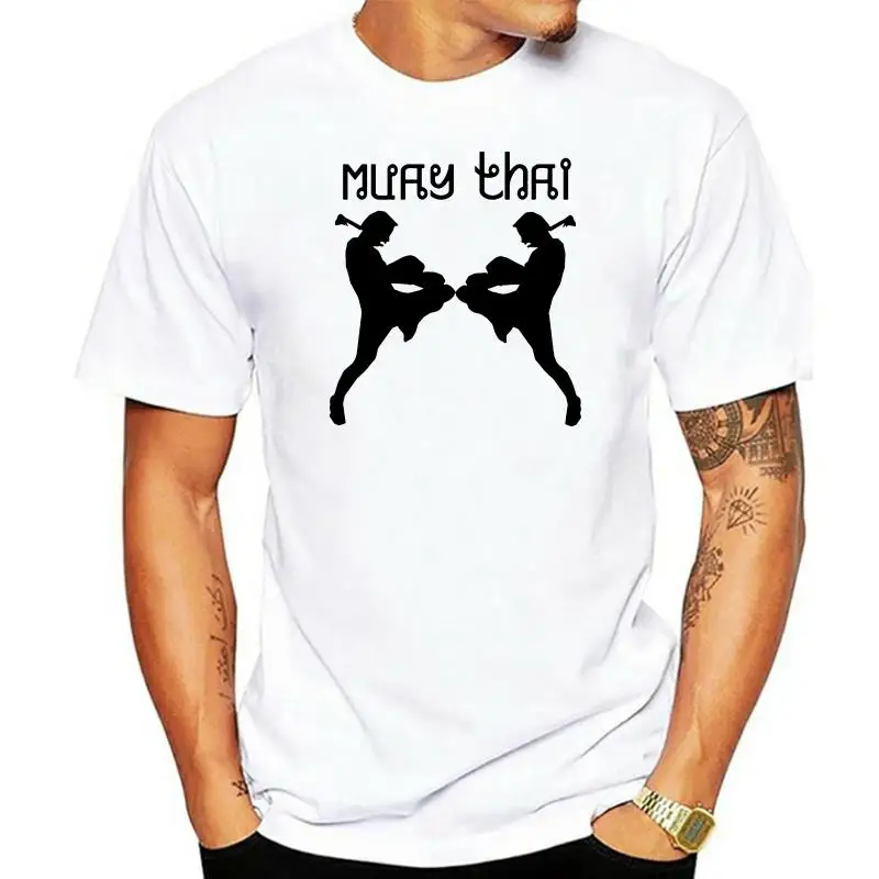 

O Neck Short Sleeves Boy Cotton Men Muay Thai T-shirt Kickboxing Martial Artist Mma Fighting Tee