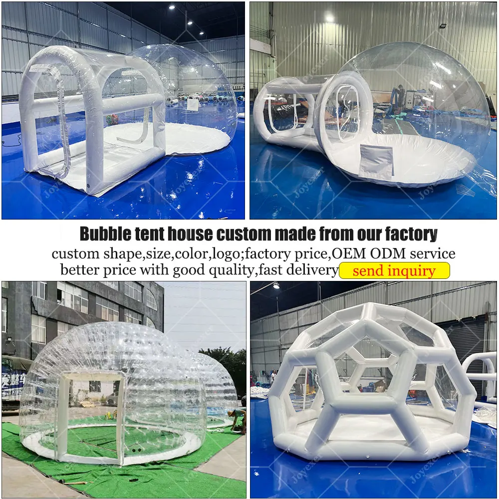 Популярный надувной пузырьковый дом купольная палатка для сада воздушный шар