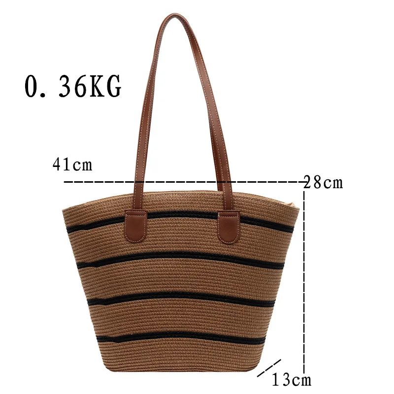 Соломенная сумка женская летняя 2024 новая роскошная дизайнерская на плечо для