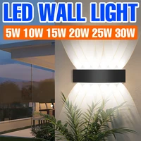 led wall light bedroom night lamp ip65 waterproof garden wall sconce lamp 5w 10w 15w 20w 25w 30w for indoor living room stairs