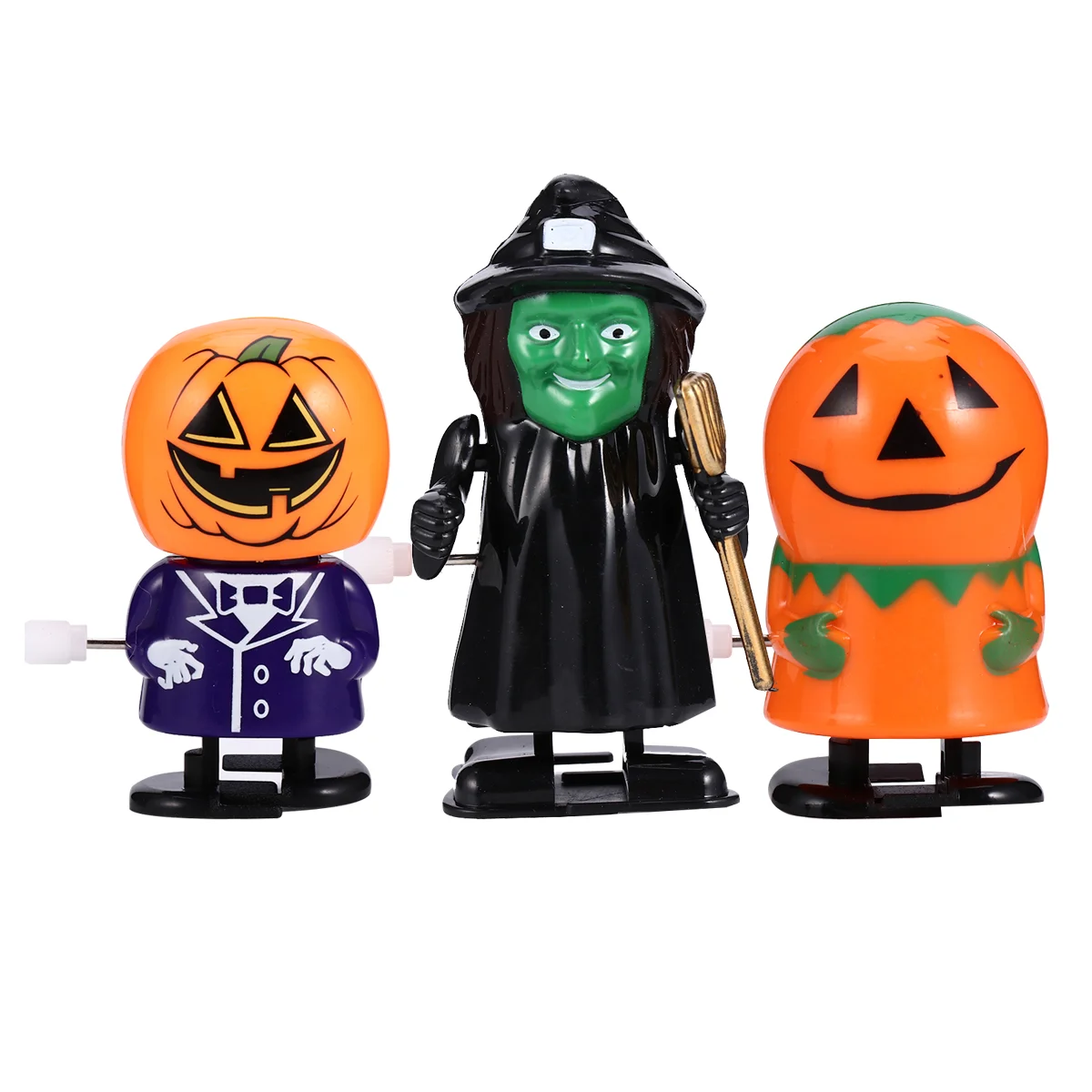

3 Pcs Wind-up Toy Toddler Gift Kids Clockwork Halloween Toys Pumpkin Dancing Plastic Father