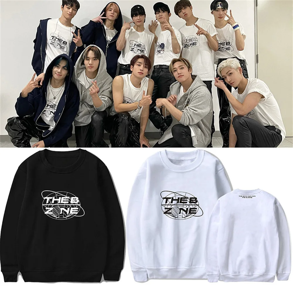 

THE BOYZ Sweatshirt FAN CON THE B ZONE Korean Style Women Harajuku Pullover Crewneck Sweatshirt Kpop Clothes