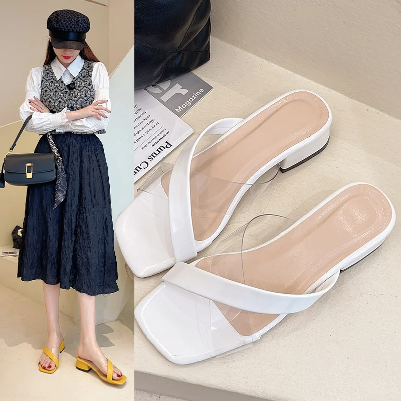 

2022 NEW Women Sandal Shoes Brand Ankle Strap Rome Sandal Thin Low Heel Slippers Ladies Elegant Slides Shoes Zapatillas De Mujer