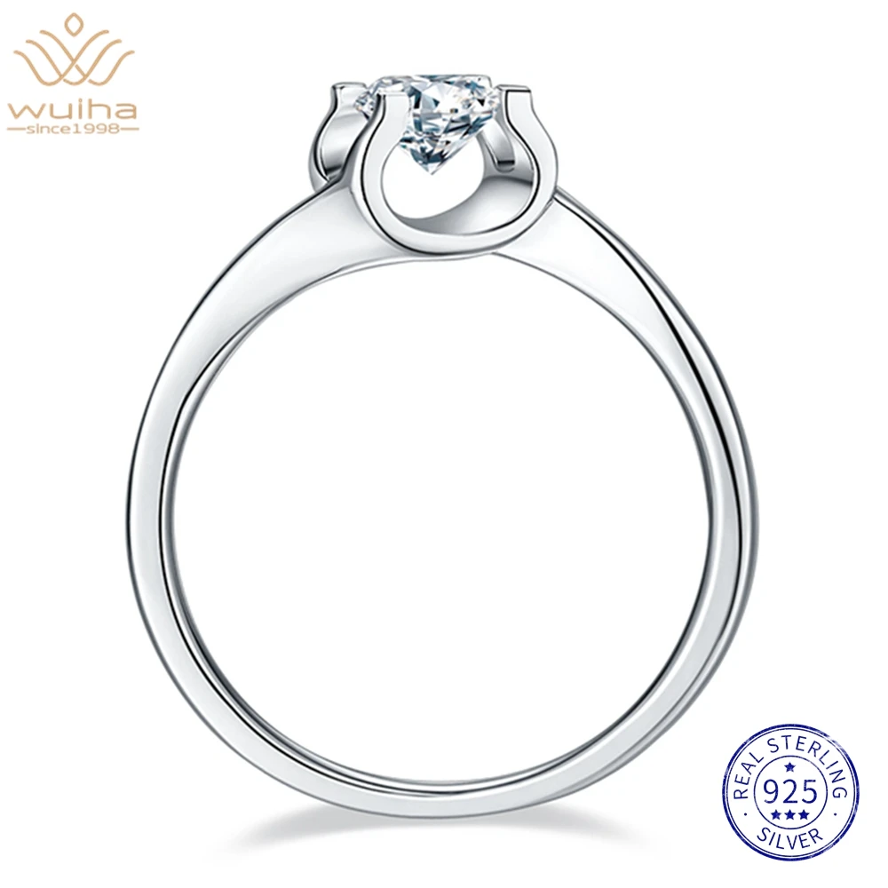 

Ювелирное изделие из серебра 925 пробы с натуральным муассанитом, 5 мм