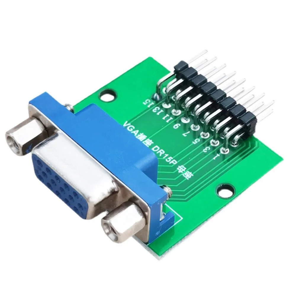 

1/2/3/5 шт. DB15 HDR15 DR15 к Dip 2,54 мм интерфейсная тестовая плата синий VGA разъем-мама конверсионная плата