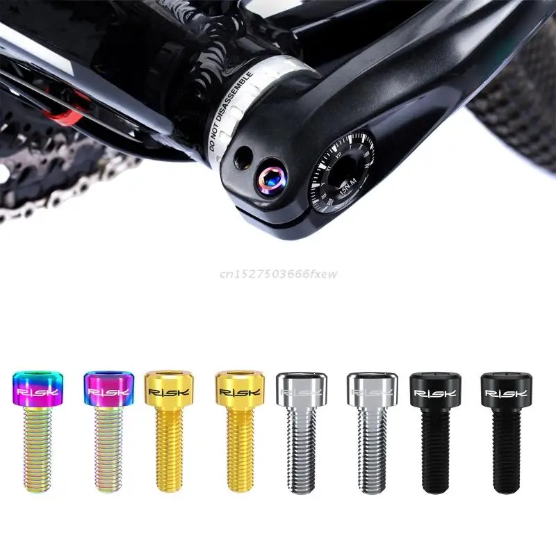 

M6x18 Hollow Mountain Road Bike Bicycle Chainwheel Crank Arm Set Fixing Bolts Disc Brake Caliper Fixed Screws 2 Pcs/set