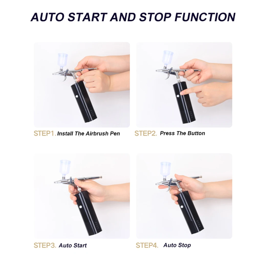 Новый мини беспроводной Аэрограф компрессор набор супер работает пищевая краска