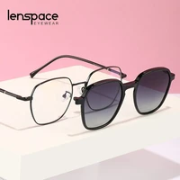 polarized metal optical sunglasses women 2022 magnetic clip cover prescription eyeglasses frame brand designer sun glasses