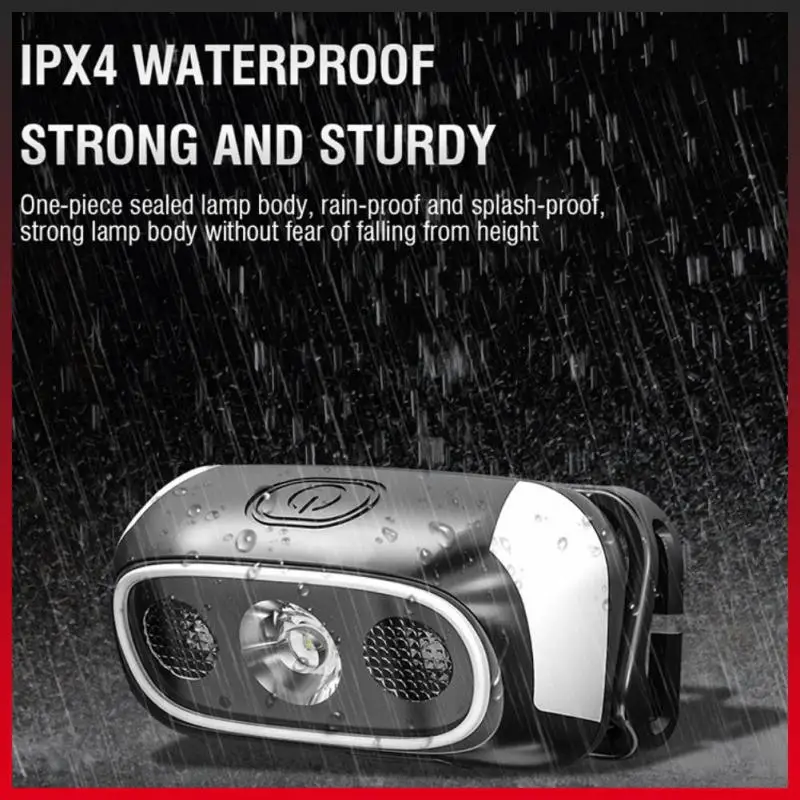

Headlight Fast Charging Headlamp Fishing Head Light Lamp Lantern TYPE-C Waterproof 300 Lumens Cycling Light Equipment