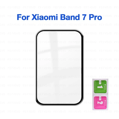 10D стеклянный чехол для Xiaomi Mi Band 7Pro, защита экрана, защитная пленка для Xiaomi Smart Band MI6 6 5 7 Pro, ремешок для браслета, Новинка