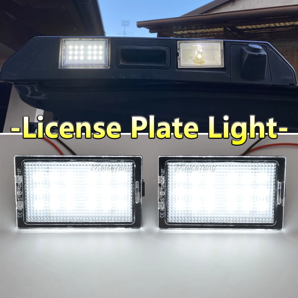 

2pcs CANBUS LED Car Number License Plate Lights Lamps For Land Range Rover Sport L320 Discovery 3 4 LR3 LR4 Freelander 2 LR2 12V