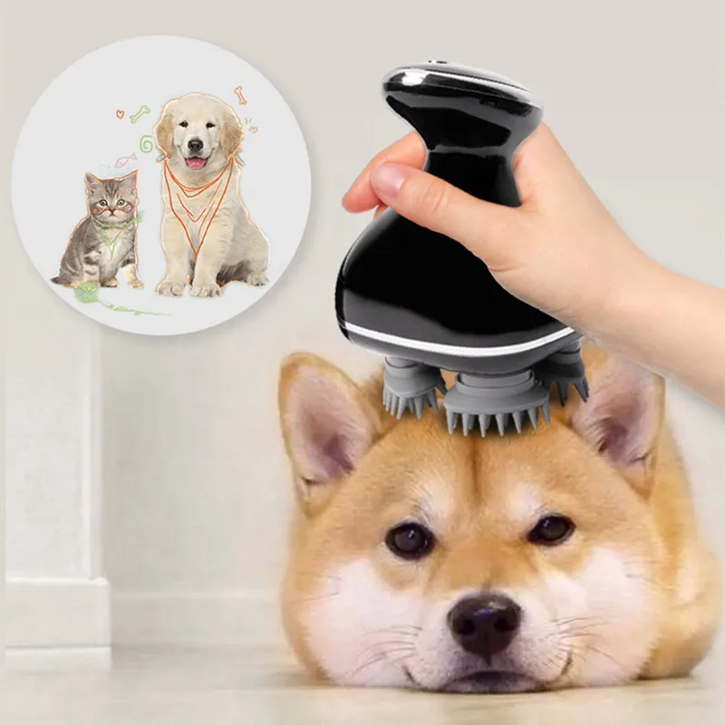 Массажный инструмент для домашних животных кошек собак голов Электрический