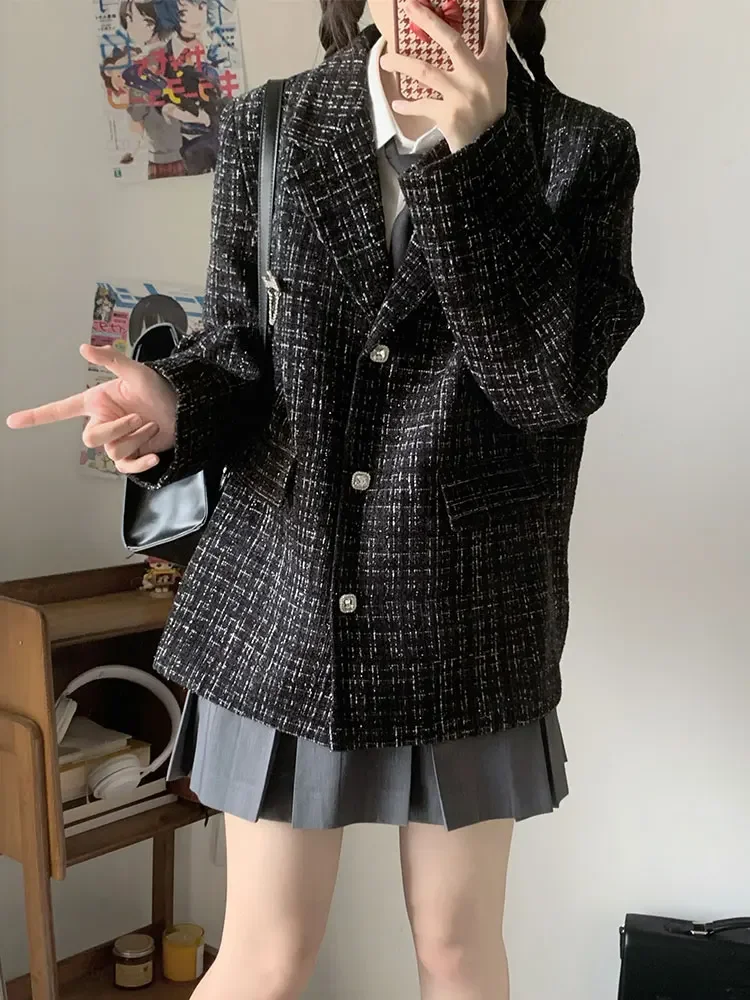 Новинка 2024 японский Блейзер JK Uniform с оригинальным дизайном элегантный черный
