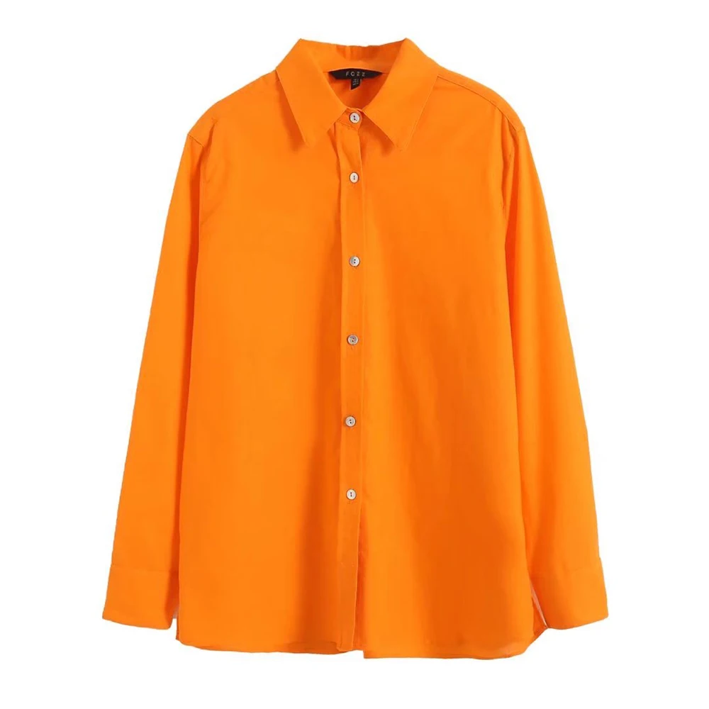 

PB&ZA Women 2022 Spring Fashion Floral Cotton Linen Loose Blouses Vintage Long Sleeve Button-up Female Shirts Blusas Chic Tops