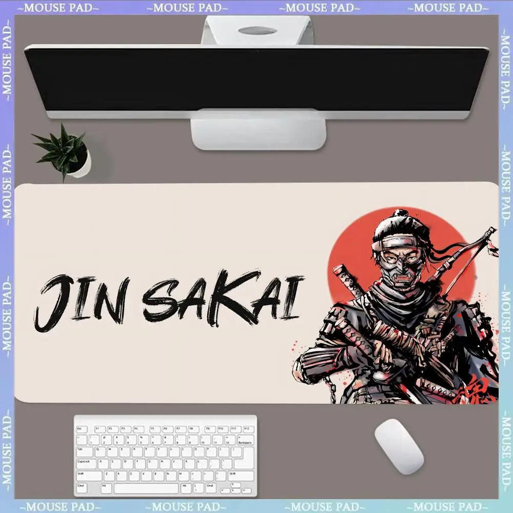 Ghost of Tsushima MINISO Mouse Pad Hot Large Game Mause Pads XL Lock Edge Size for Gamee Give gifts daughter boy brother friend