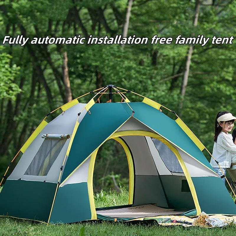 

Складная Походная палатка, многофункциональная, быстрое автоматическое открытие, защита от комаров, водонепроницаемая, мгновенная Настройка, для всей семьи, для пеших прогулок