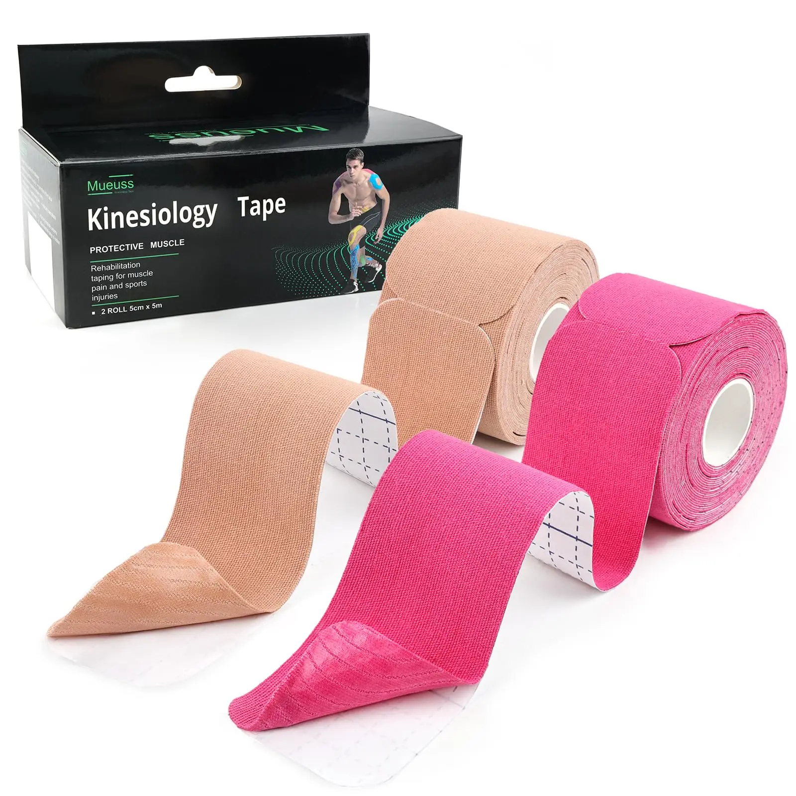 Нарезанная кинезиологическая лента Pro Sports (40 нарезанных полосок)