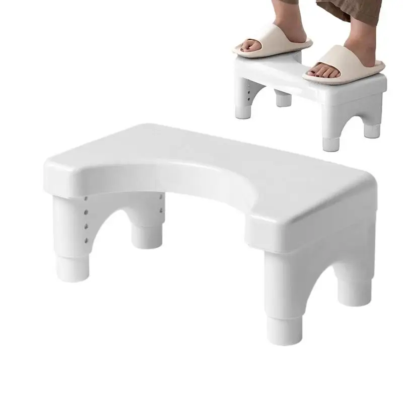 

Poop Stool U-Shaped Kids Foot Step Stools For Bathroom Toilets Bathroom Pooping Accessories Adjustable Chair For Patients