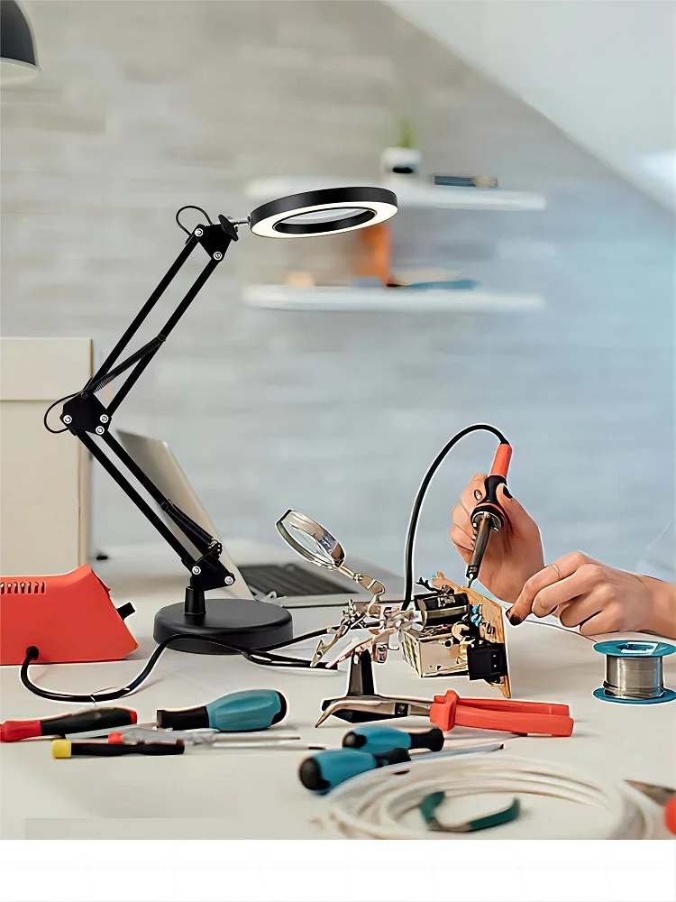 Настольное увеличительное стекло с лампой 20 раз HD красота чтение электронной