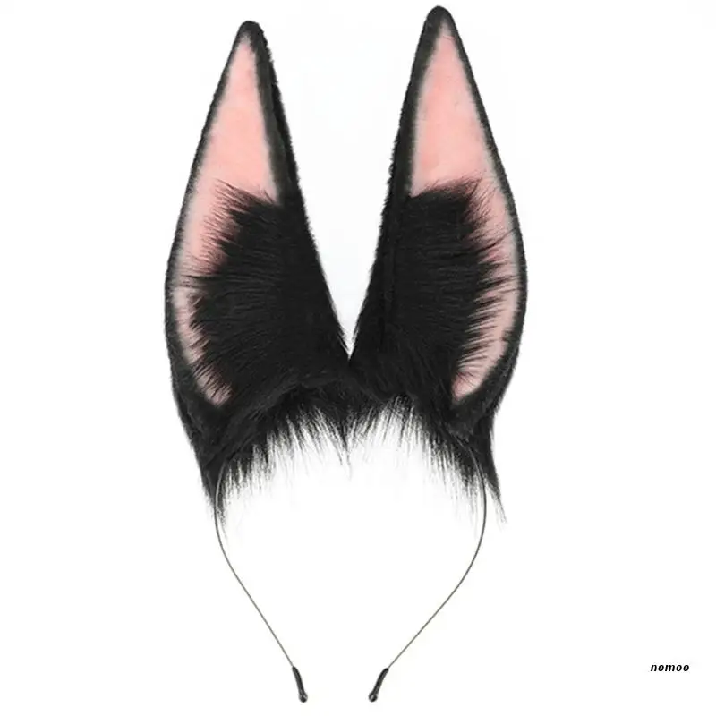 

for CAT Foxes Faux Fur Ears Headband Cute Halloween Fancy Dress Accessories Cosplay Handmade Animal Furry Ears Hair Hoop