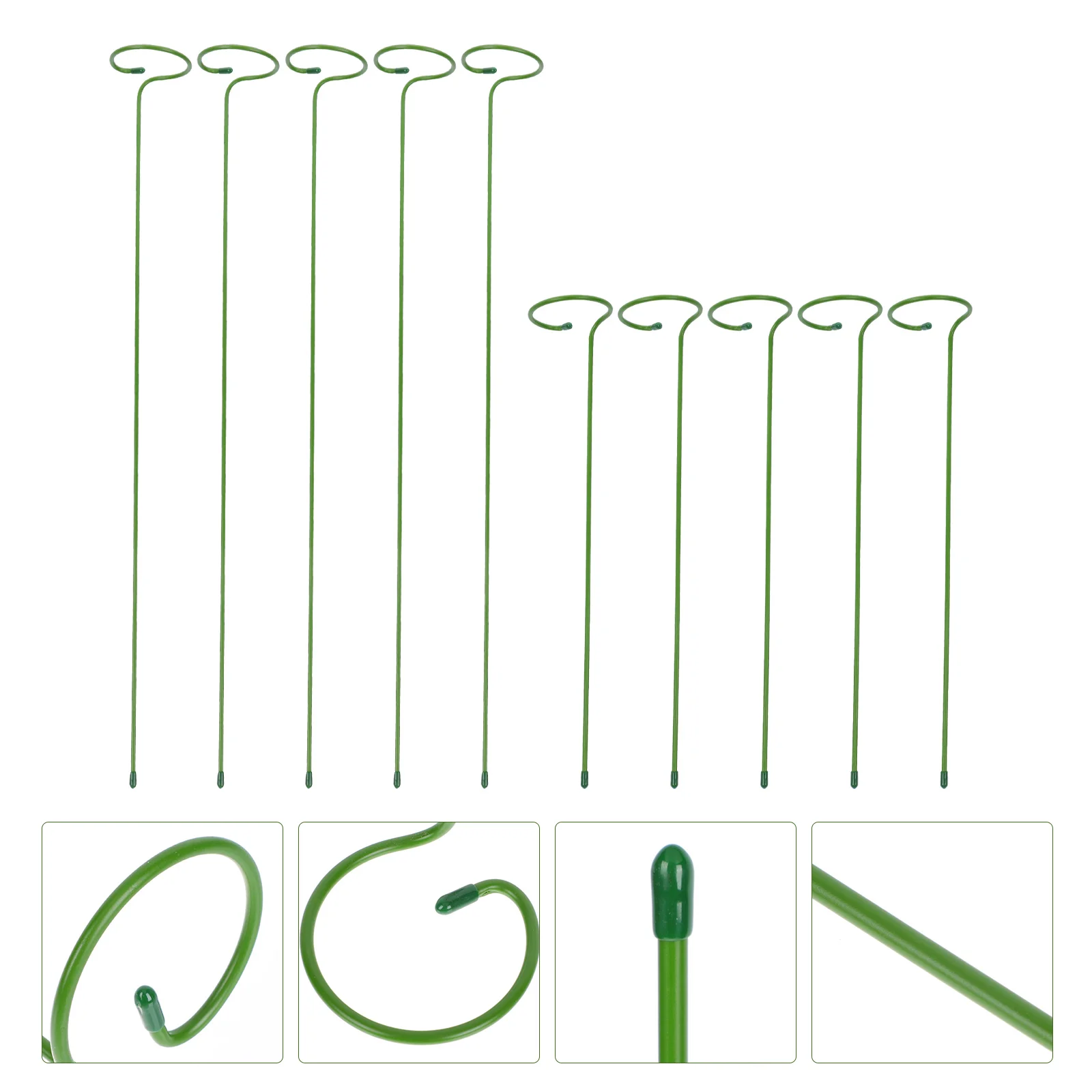 

10pcs Small Potted Plant Support Racks Anti-lodging Orchid Iron Support Rods