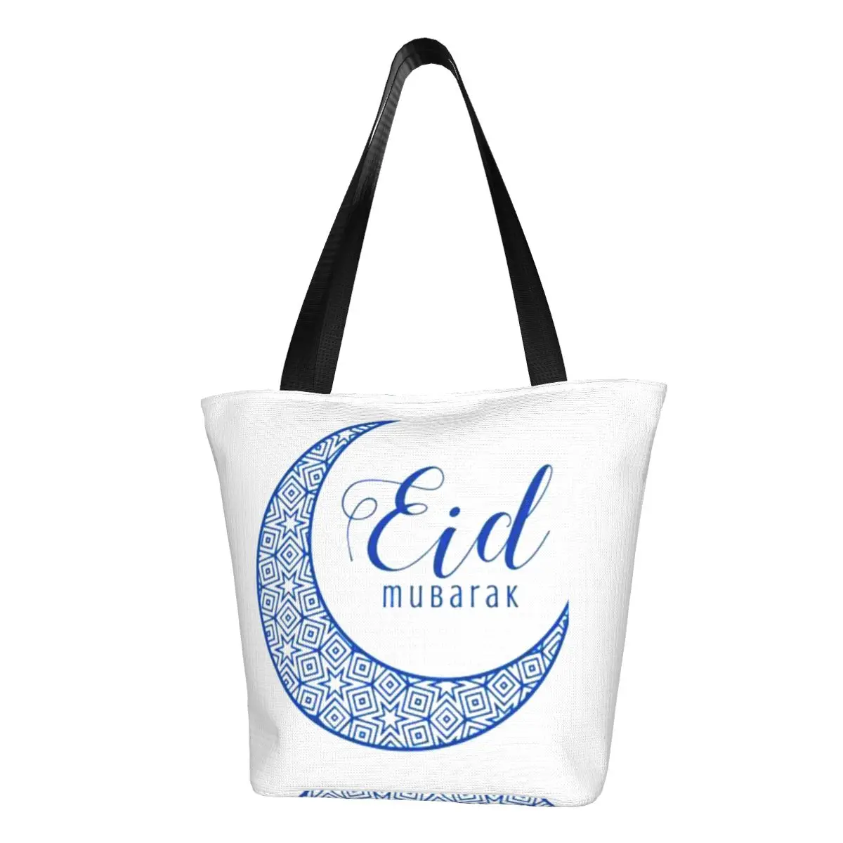 

Ramadan Kareem Shopping Bag Eid Al Fitr Happy Eid Reusable Cloth Shopping Handbag Woman Gift Bags