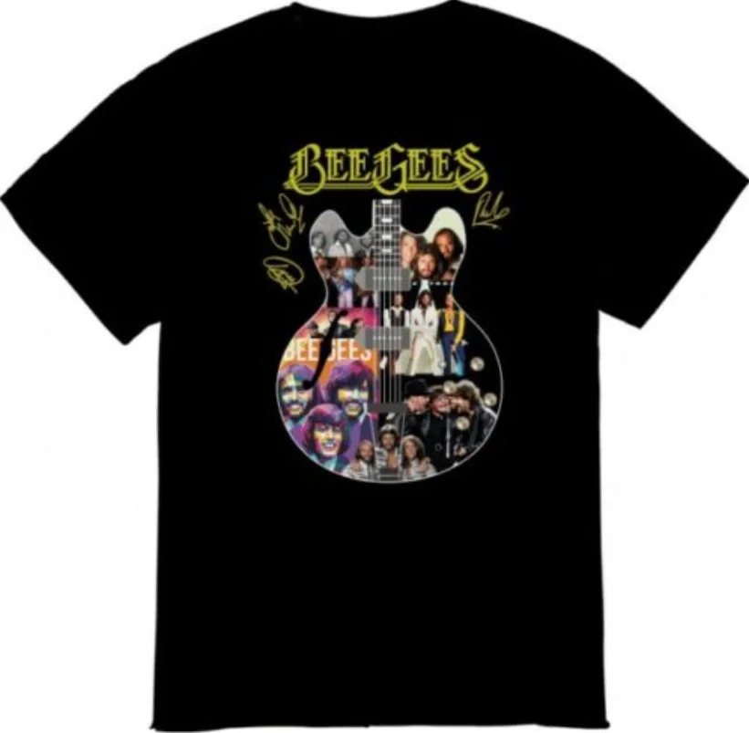 

Bee Gees Guitarist Band Signatures Black Gift T Shirt S-3XL
