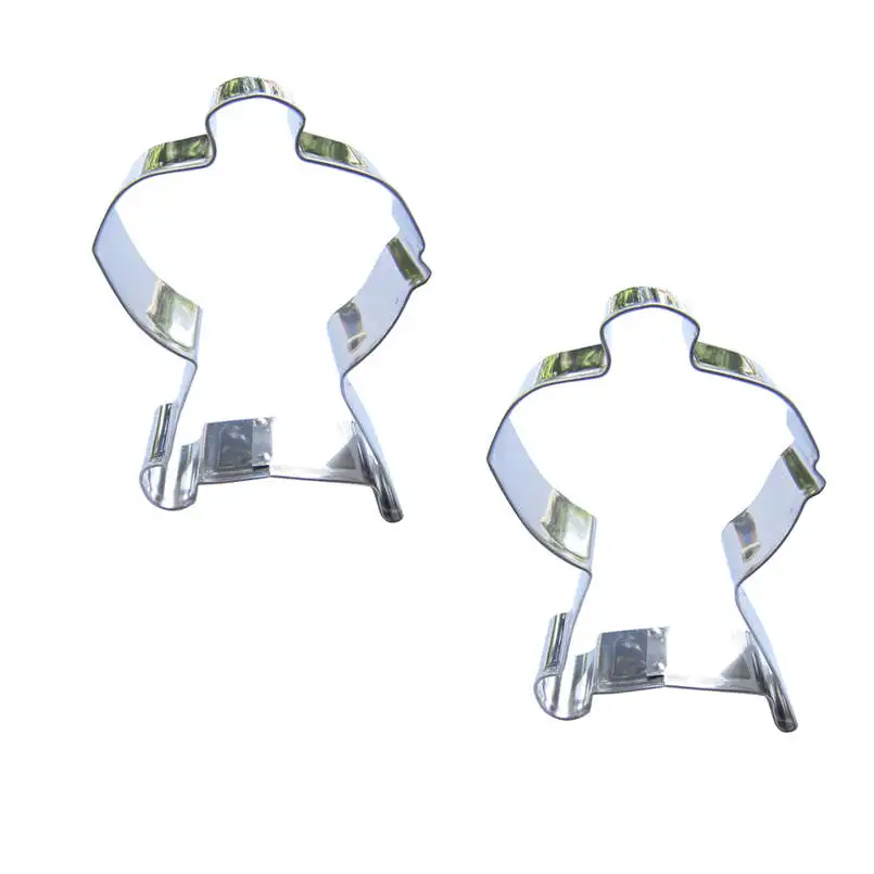 2 шт. Фигурки геометрии Пресс для печенья и печенье Машина для тиснения Выпечка из нержавеющей стали Формы для выпечки Торт Декорирование Инструменты.