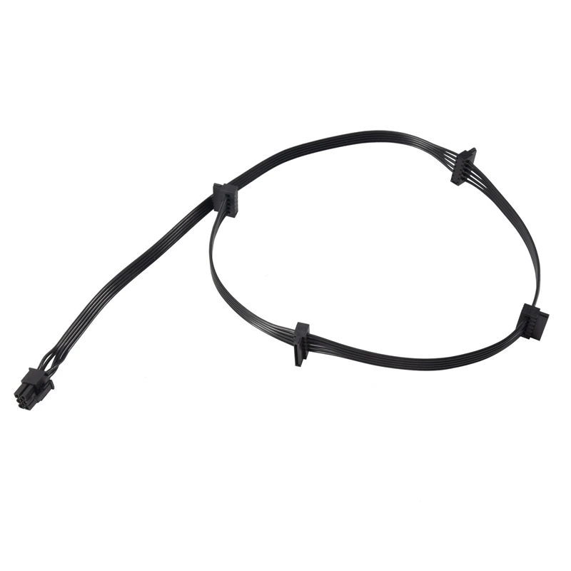 Pcie 6-контактный штекер к 4 SATA кабель питания для Seasonic Focus +/ MK3/ FX/ P серии 850PX 750PX 650PX 550PX