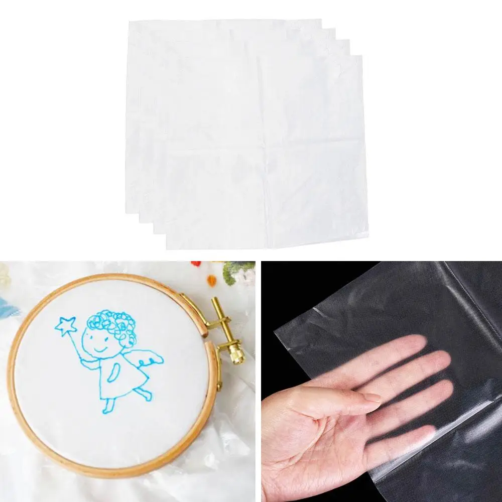 4 шт. прозрачная бумага для стабилизации вышивки сделай сам удобный