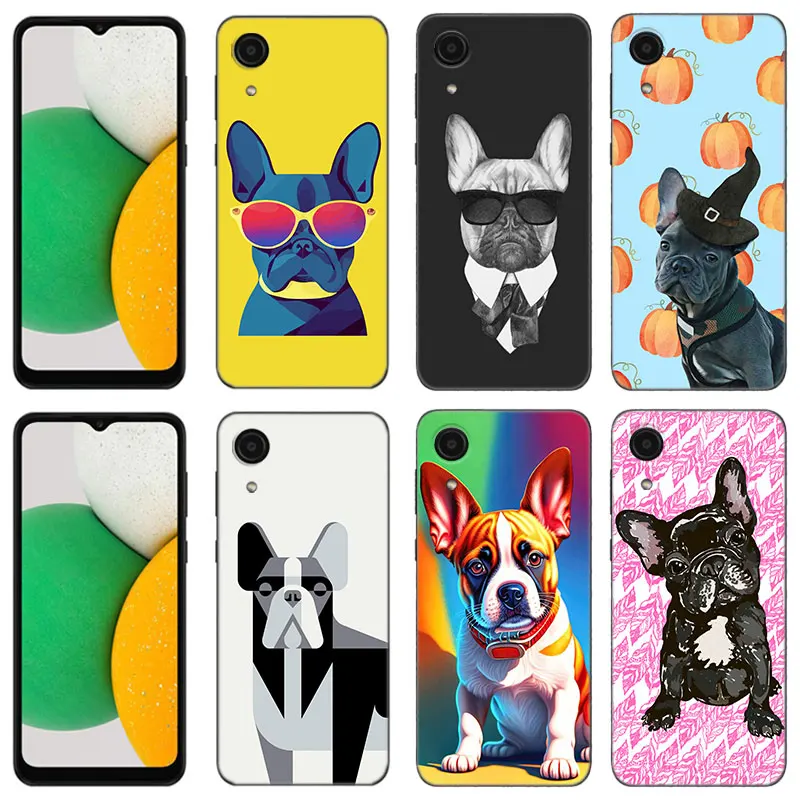 

French Bulldog Phone Case For Samsung Galaxy A01 A03 Core A02 A04 A20 E A10 A30 A50 S A40 A41 A6 A8 Plus A5 A7 A9 Silicone Cover