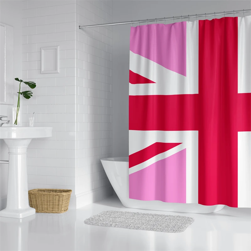 Aertemisi Великобритания ЛГБТ розовый Джек гордости душевая занавеска с прокладками