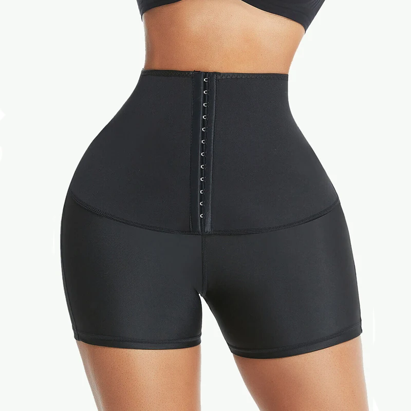 Neoprene Workout Sauna Shorts Tummy Control Sweat Waist Trainer Trimmer Belly Band Weight Loss Shorts Compression Body Shaper