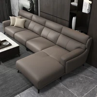 leather sofa top layer cowhide modern simple living room italian minimalist light luxury straight row corner leather sofa combin