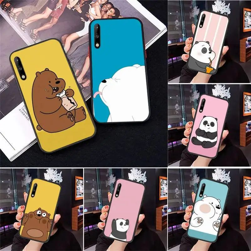 

lovely Cute Bear Phone Case For Vivo S5 V11 iq00 NEX x21 x20 x9 v5 plus hight pro soft Cover Fundas