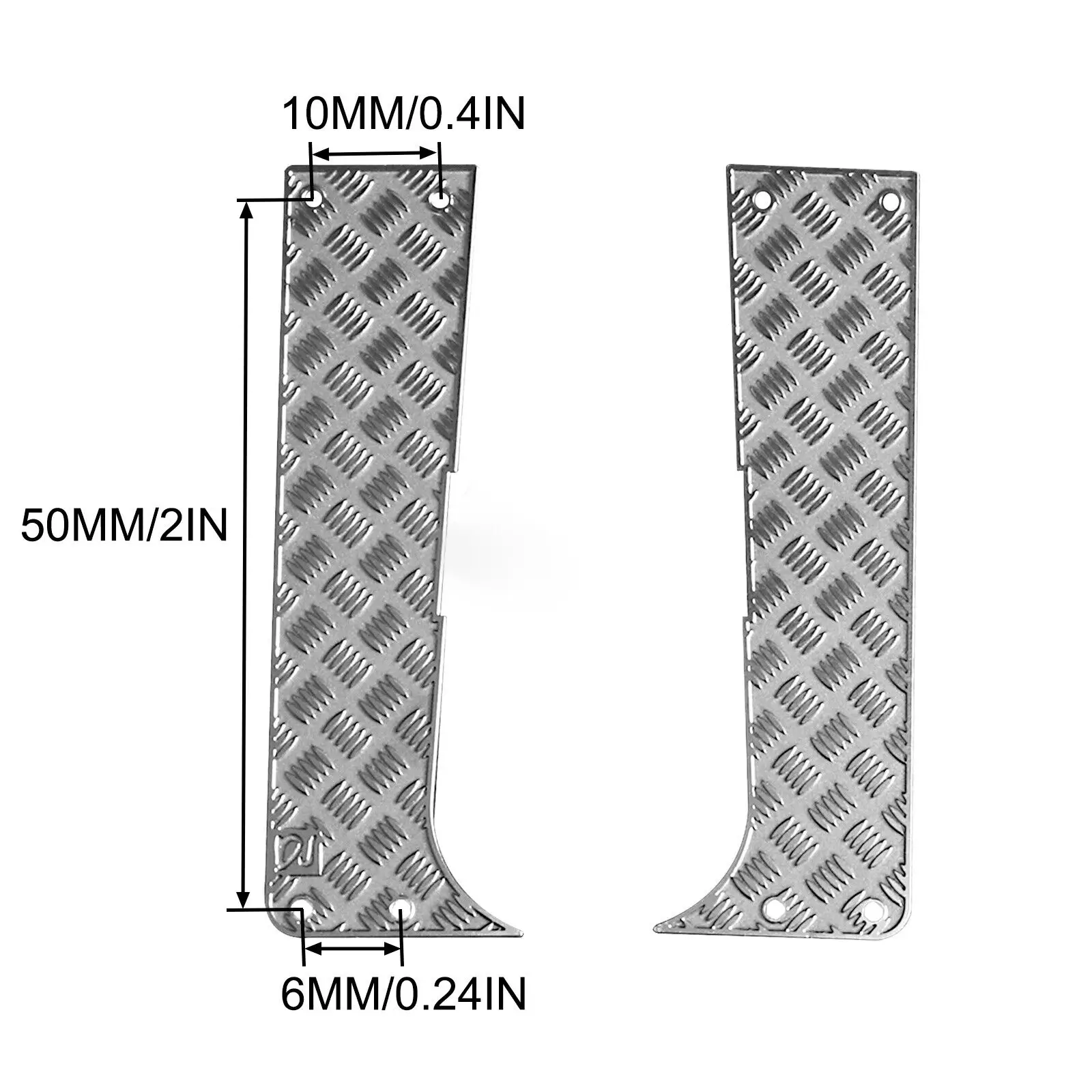 Для FMS FCX24 Power Wagon 1/24 RC автомобиль металлическая боковая педаль набор декоративных