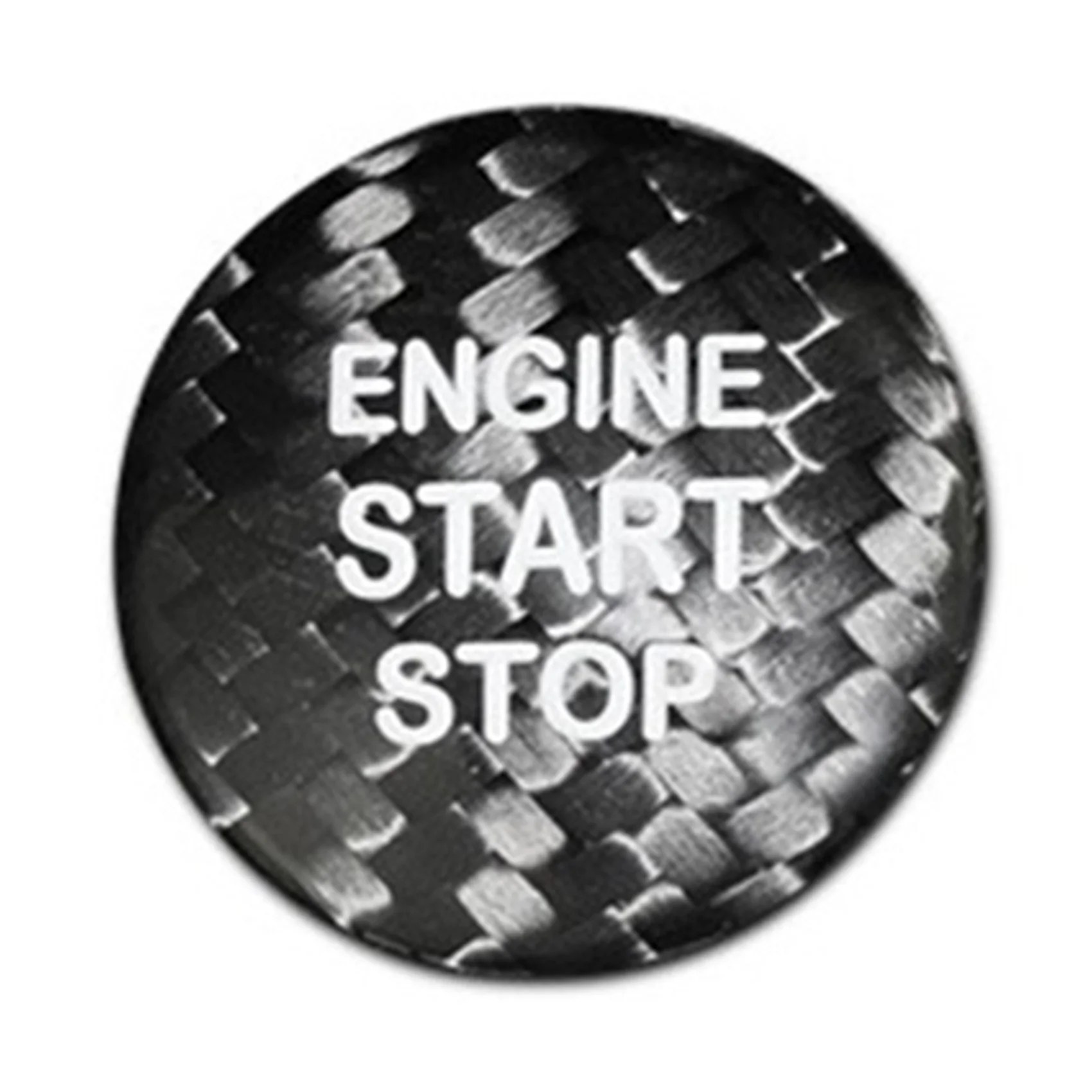 

Carbon Fiber Black Interior Engine Start Stop Push Button Cover Cap Trim for Toyota 86 Corolla RAV4 Camry CHR