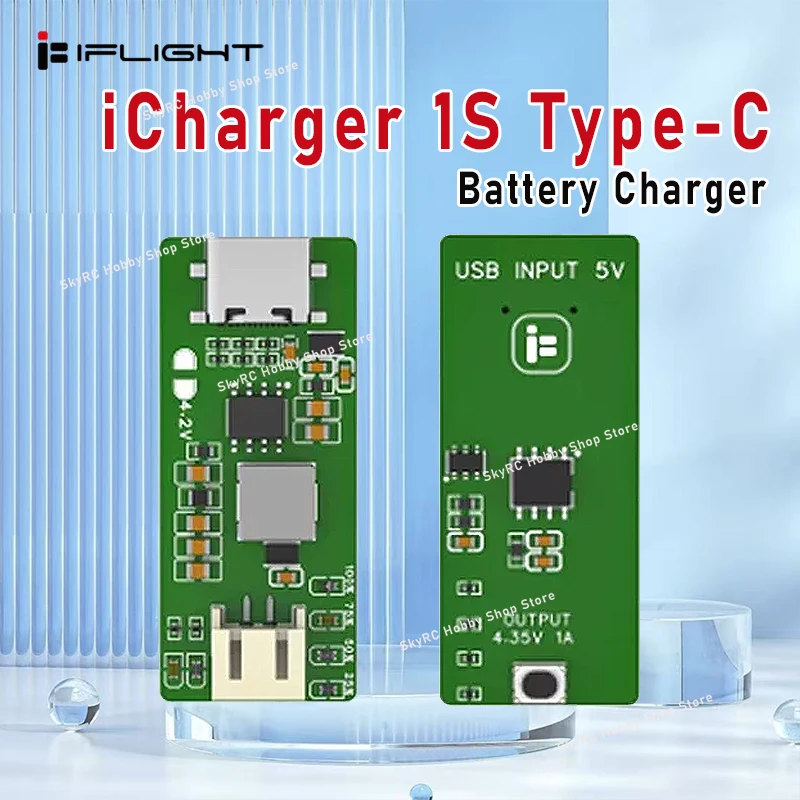 Фото Зарядное устройство iFlight iCharger 1S Type-C LiHV с USB-питанием для замены аккумуляторов FPV 1S LiHV. №2