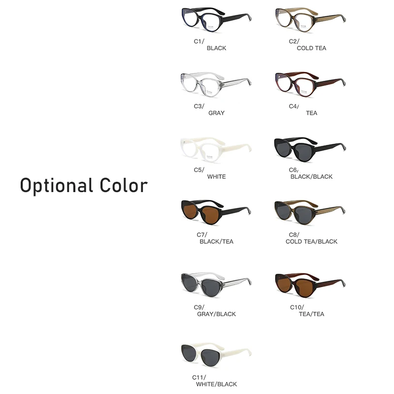 Модные солнцезащитные очки кошачий глаз для мужчин и женщин простые