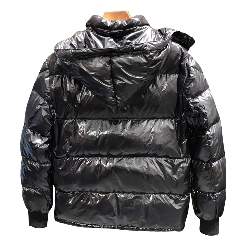 2022new high quality stardsq down jacket, men's winter Hooded Jacket, suitable for male students, thickened and warm long ja