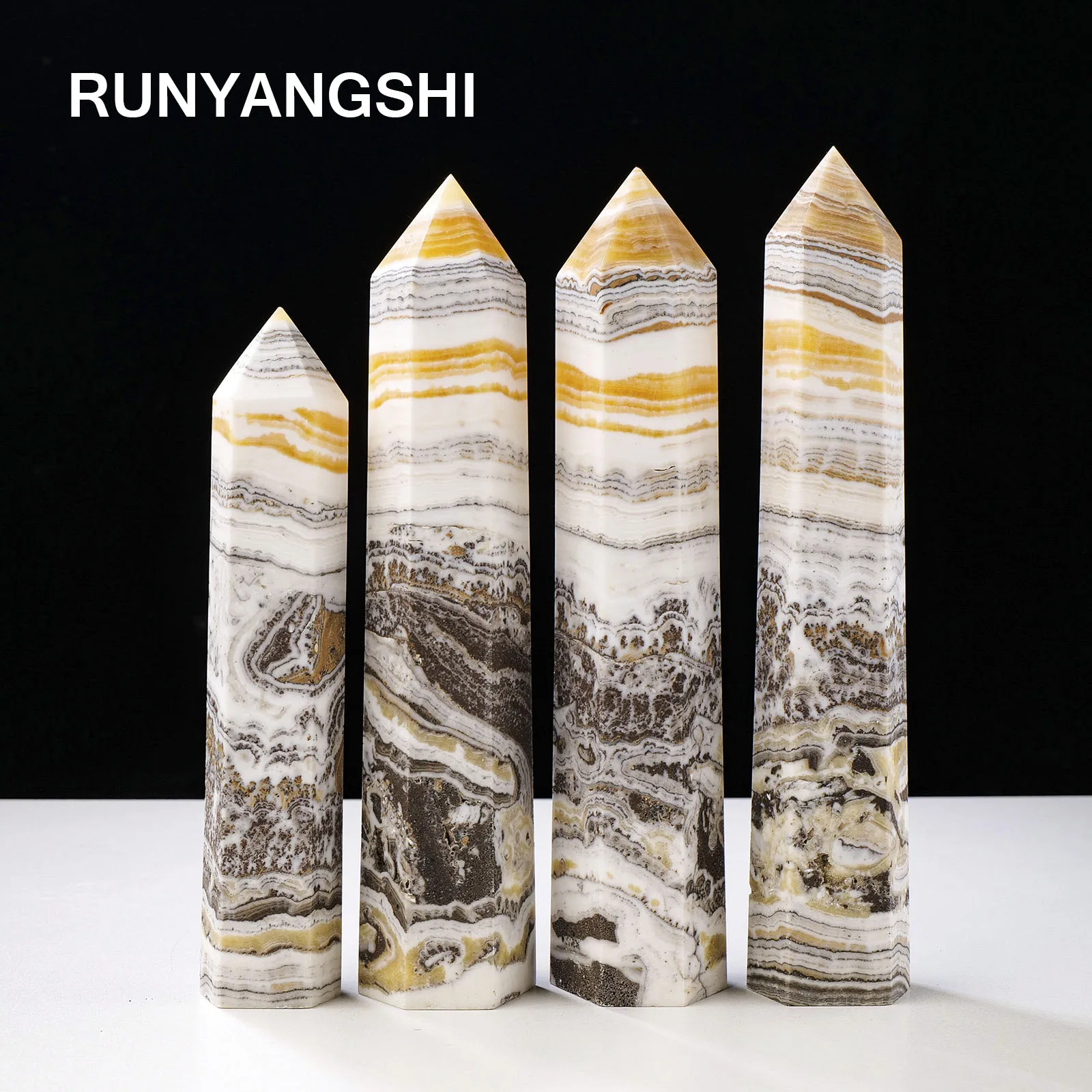 1 шт. натуральный хрустальный камень желтая фототочка большая башня Исцеляющие